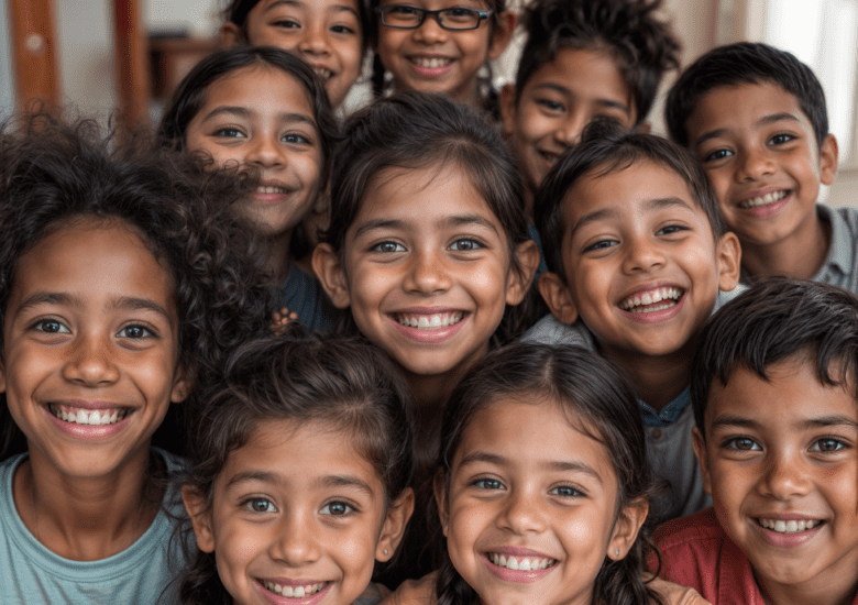 Who Are We ? 18 a group of asian nigerian indian pakistani kids smiling in a group photo 1lwxss7tg5a97b9pr8k1 3